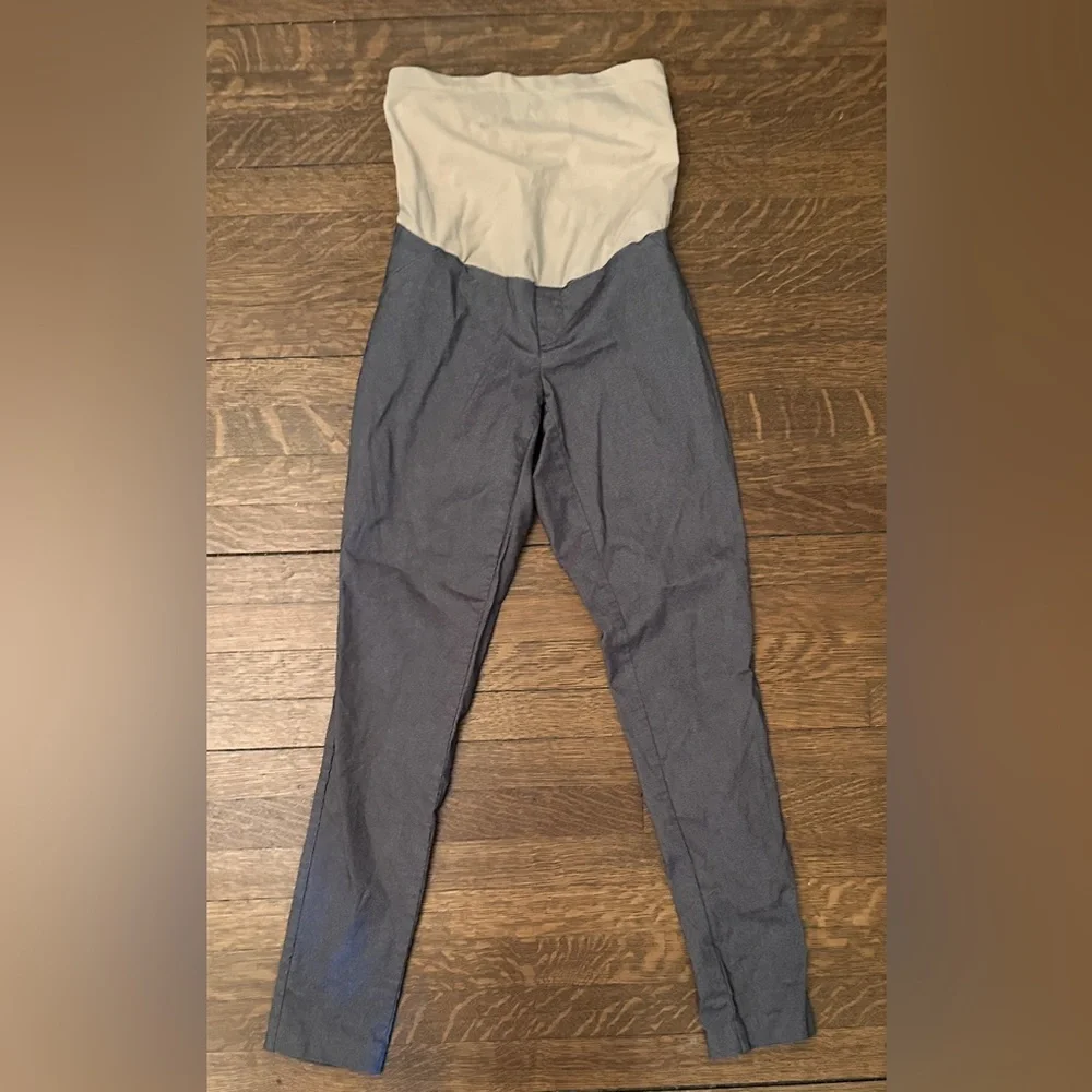 Maternity Motherhood PantsStretchy Skinny Gray Size Maternity Small - Picture 5 of 12